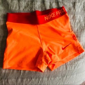 Nike Dri-Fit Neon Orange Shorts